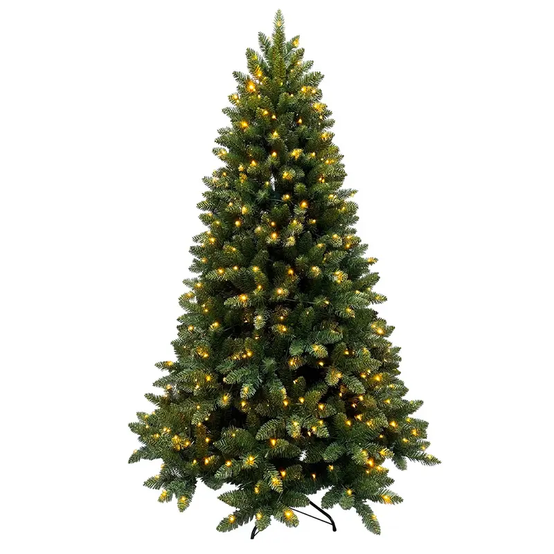 Albero di Natale verde con luci LED integrate Nova