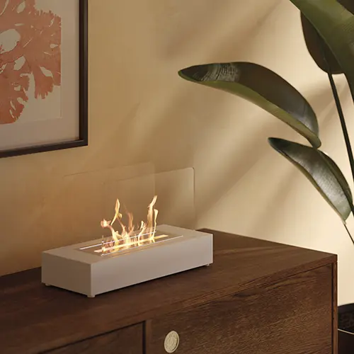 BIOCAMINO RUBY MODELLO CREMONA BIANCO 1500W