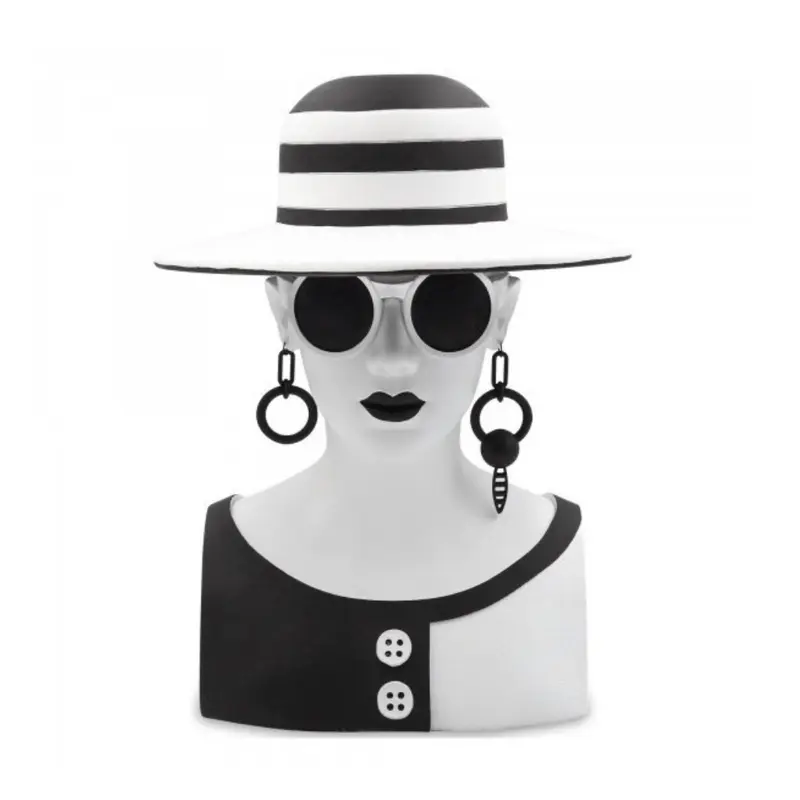BUSTO DECORATIVO MRS. WHITE 32CM